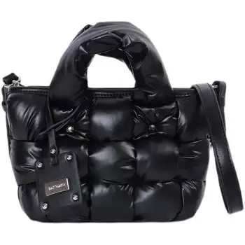 2022 Роскошные космические хлопчатобумажные сумки через плечо для женщин, зимняя пуховая сумка, дизайнерская сумка с широким плечевым ремнем, сумка-мессенджер
